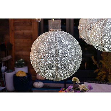 Stella Luxe Globe Boho Pearl LED Lantern