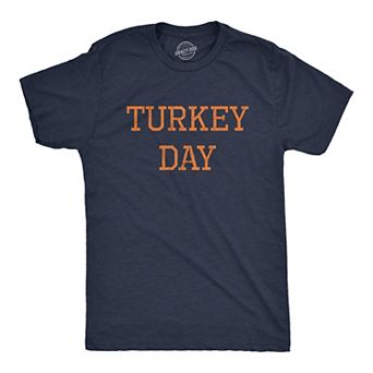 Mens Turkey Day T Shirt Funny Graphic Novelty Thanksgiving Dinner Graphic Tee