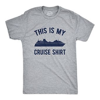Mens This Is My Cruise Shirt Tee Funny Vacation Travel Boat T Shirt for Guys