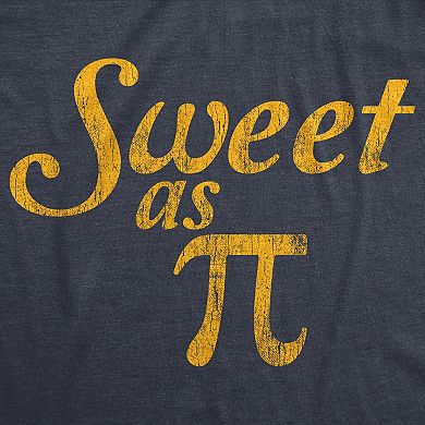 Womens Sweet As Pi T Shirt Funny Nerdy Math Problem Graphic Novelty Tee