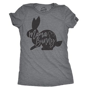 Womens Mama Bunny T Shirt Cute Adorable Easter Gift Faith Tee for Ladies