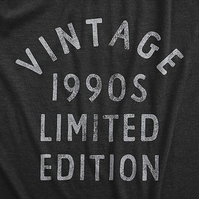 Womens Vintage 1990s Limited Edition T Shirt Funny Cool 1990 Theme Classic Tee for Ladies