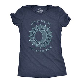 Womens Live By The Sun Love By The Moon T Shirt