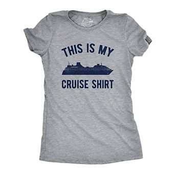 Womens This Is My Cruise Shirt Tee Funny Vacation Travel Boat T Shirt for Ladies