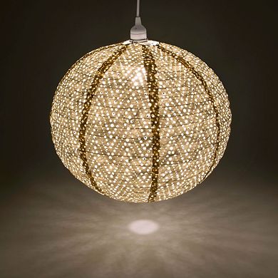 Soji Stella Nova Chevron Pearl Indoor / Outdoor Pendant Lamp