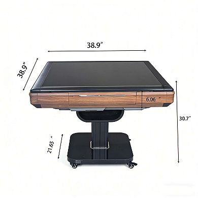 Ultra Thin Foldable Automatic Mahjong Table with Wheels Quiet Use