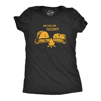 Womens Taco Tuesday Ghost Story T Shirt Funny Mexican Food Campfire Graphic Tee
