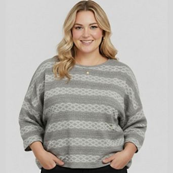 Jade Lattice Stripe Top