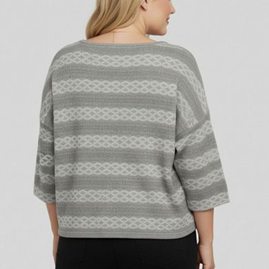 Jade Lattice Stripe Top