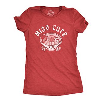 Womens Miso Cute Funny Saying Cool Graphic Design Fun Novelty Tee for Ladies