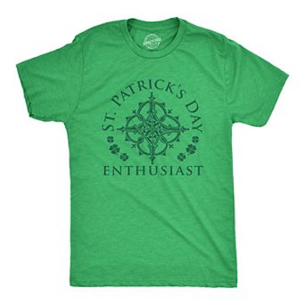 Mens St Patrick's Day Enthusiast T Shirt Funny Saint Patrick Day T-shirt Joke