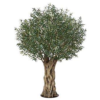 VeriNatural UV-Resistant Artificial Olive Tree, Large Fake Plants for Outdoor Home Decor, 8FT Tree
