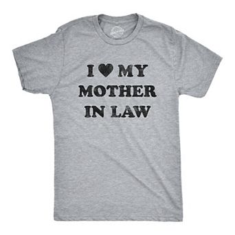 Mens I Love My Mother In Law T Shirt Funny Family Tee