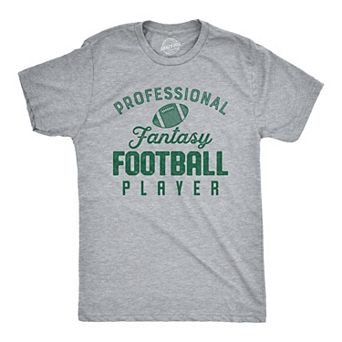 Mens Professional Fantasy Football Player T Shirt Funny Sports Tee