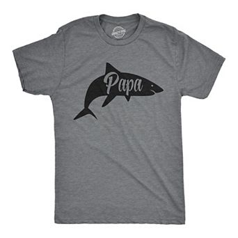 Mens Papa Shark T Shirt Funny Viral Song Do Do Do Tee