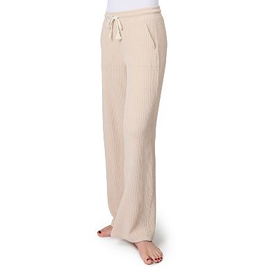 Free Country Women's Ripple Knit Long Wide Leg Pant