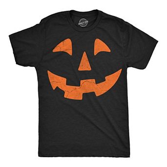 Mens Funny T Shirts Giant Jack O Lantern Face Sarcastic Halloween Graphic Novelty Tee For Men