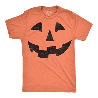 Mens Funny T Shirts Giant Jack O Lantern Face Sarcastic Halloween Graphic Novelty Tee For Men