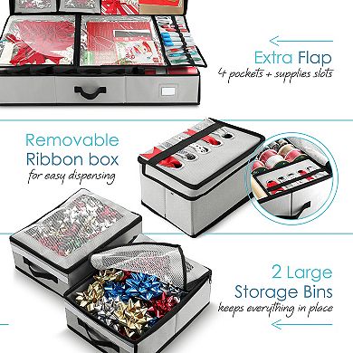 Hearth & Harbor Wrapping Paper Storage Container