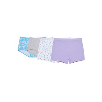 Comfort Choice Plus Size Soft Cotton Brief/Boy Short 4-Pack