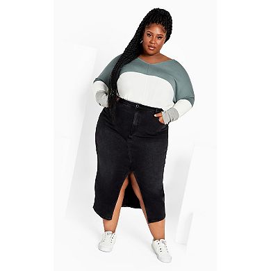 Avenue Women's Plus Size Sadie Colorblock Sweater