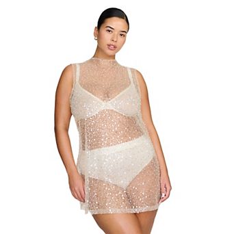 CUUP The Mock Neck Mini Dress- Sequin