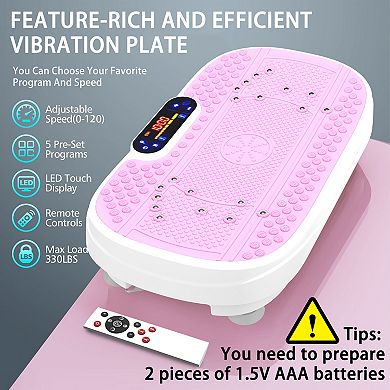 Merax Vibration Plate Fitness Platform Exercise Machine