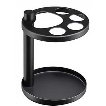 KSIZUIS Black Steel Ventilated Toothbrush Holder for Brushes & Razors