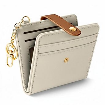 ZUQIETA Small Womens RFID Blocking Bifold Wallet Floral Pattern PU Leather Credit Card Purse