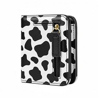 ZUQIETA Women RFID Blocking Bifold Wallet Cute Leather Slim Card Holder ID Window