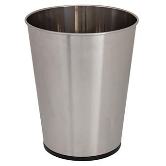 KSIZUIS Stainless Steel 5 Liter Round Open Top Small Trash Can for Bathroom & Office