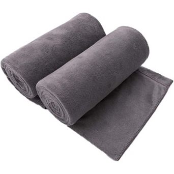 Microfiber Bath Towel 2 Pack(30" x 60"), Oversized Thick Towels, Use for Sports, Travel