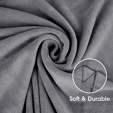 Microfiber Bath Towel 2 Pack(30" x 60"), Oversized Thick Towels, Use for Sports, Travel