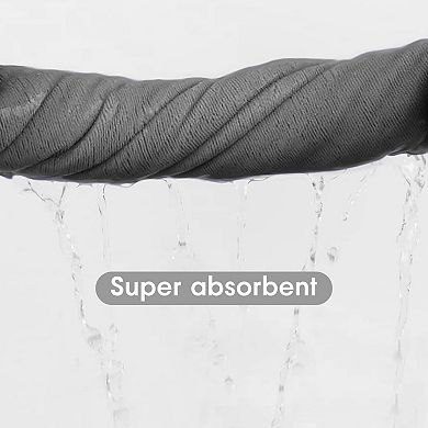 Microfiber Bath Towel 2 Pack(30" x 60"), Oversized Thick Towels, Use for Sports, Travel
