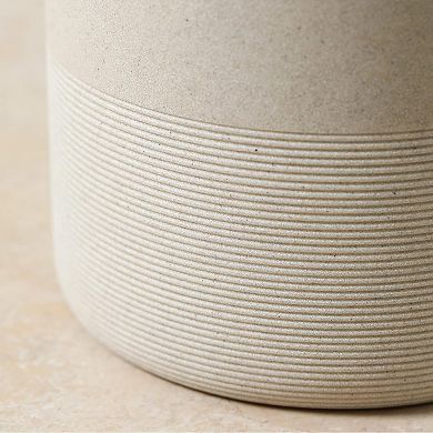 KSIZUIS Polyresin Wastebasket for Bathroom, Kitchen & Home Office