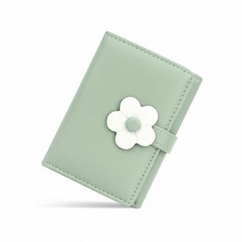 ZUQIETA Cute Leather Trifold Wallet RFID Blocking, Small with ID Window & Animal Pattern