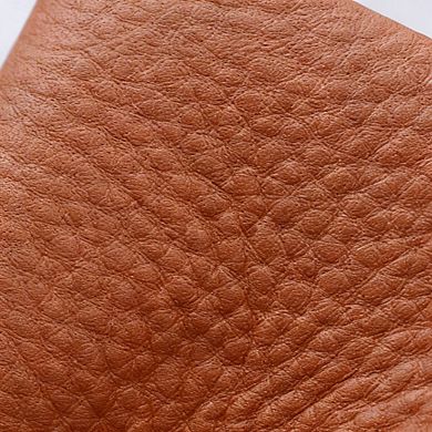KSIZUIS Small Soft Genuine Leather RFID Blocking Wallet Double Zipper Pocket Card Holder