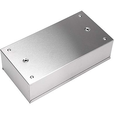 KSIZUIS Brushed Nickel Rectangular Stainless Steel Tissue Box Cover - Modern for Bedroom & Bathroom