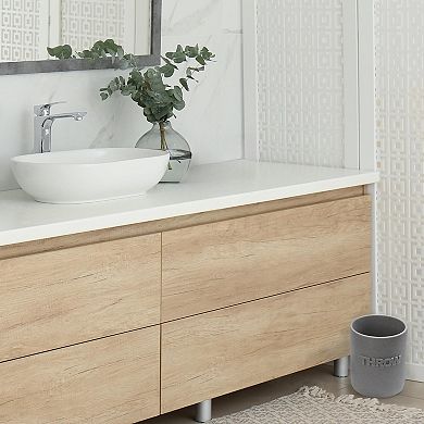 KSIZUIS Embossed Resin Countertop Wastebasket for Home
