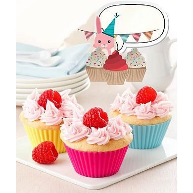 36 Pack Silicone Cupcake Liners Muffin Baking Cups Liners Reusable Non