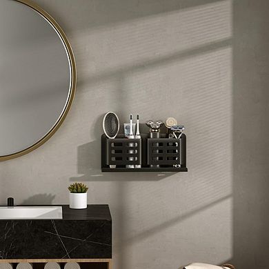 KSIZUIS Self-Adhesive Aluminum Toothbrush & Razor Holder - Bathroom Hanging Storage Bracket