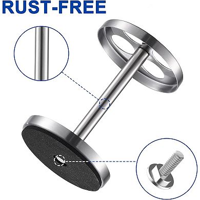 KSIZUIS Brushed Stainless Steel Toothbrush Holder -4 Ventilated Slots for Brushes & Razor, Rustproof