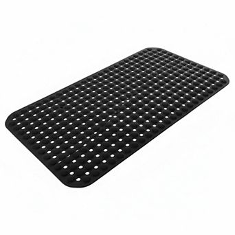 Non Slip Bathtub Shower Mat 198 Suction Cups 360 Drain Holes TPE Machine Washable