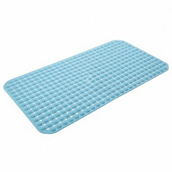 Non Slip Bathtub Shower Mat 198 Suction Cups 360 Drain Holes TPE Machine Washable