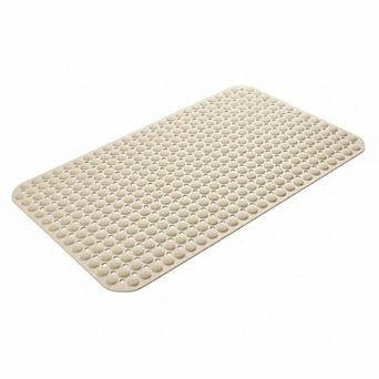 Non Slip Bathtub Shower Mat 198 Suction Cups 360 Drain Holes TPE Machine Washable