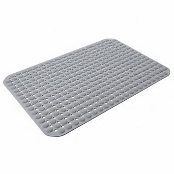Non Slip Bathtub Shower Mat 198 Suction Cups 360 Drain Holes TPE Machine Washable
