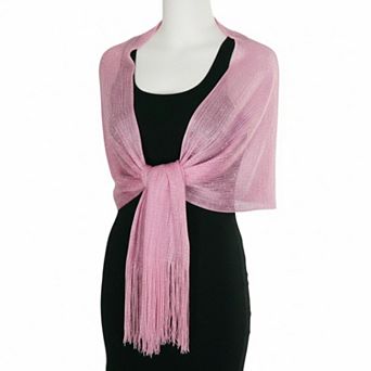 Sparkling Metallic Shawl Wrap for Evening Dresses Wedding Party Formal Events