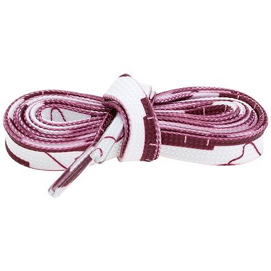 Women's Flat Irregular Color Blocks Shoelaces for Sneakers 2 Pairs 43.3"