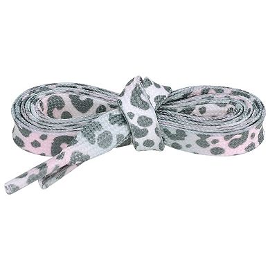 Women's Leopard Shoelaces Tie Dye Gradient for Sports Sneakers 2 Pairs 43.3"