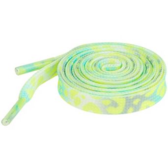 Women's Leopard Shoelaces Tie Dye Gradient for Sports Sneakers 2 Pairs 43.3"